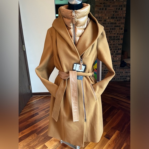 Mackage Shia-z wool blend coat w/ 800 fill power removable bib, NEW - Picture 5 of 13